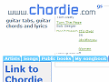 Guitar chords, guitar tabs and lyrics - add a link to chordie