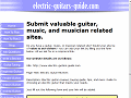 Reciprocal link exchange. Add link to guitar, music, and musician related sites.